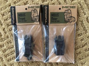 MAGPUL MBUS Front and Rear Sights AR