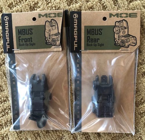 MAGPUL MBUS Front and Rear Sights AR